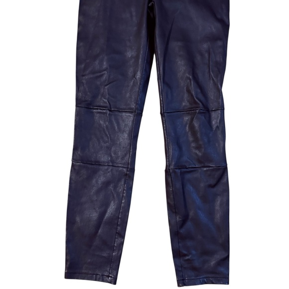 Daryl K Stretch Lamb Leather Black Classic Leggings Size 8 - Picture 7 of 10